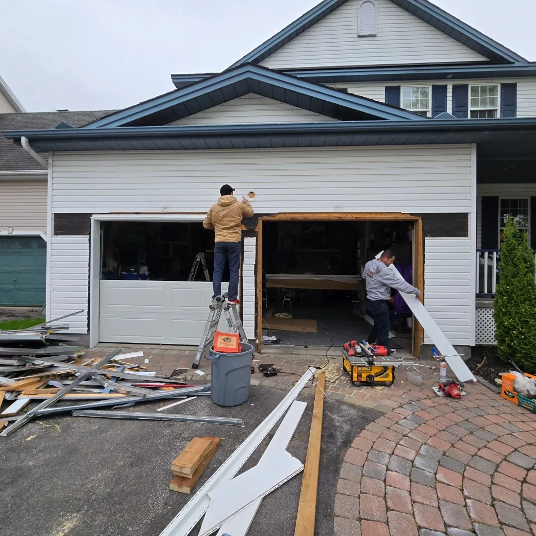 Orléans garage door repair — insulated steel door installed by Orléans Garage Door Service
