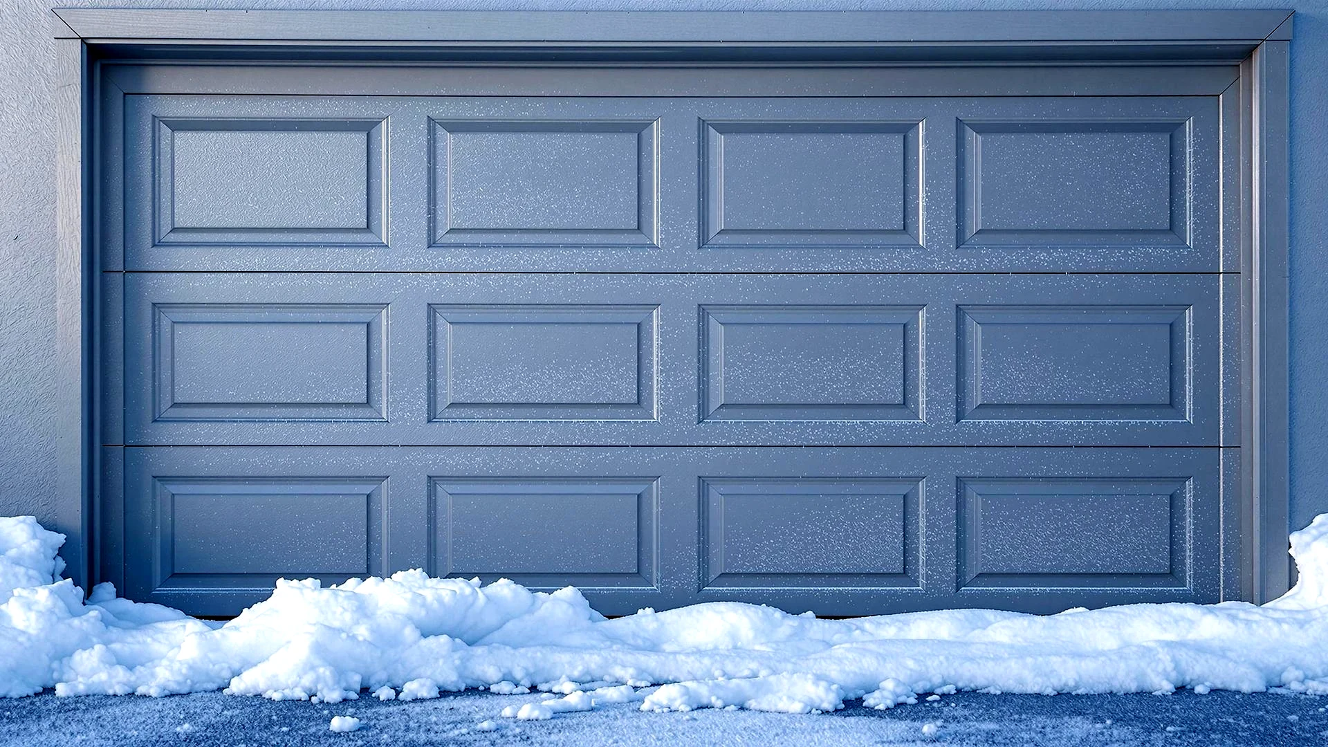 Newly installed white vinyl weather seals around a residential Ottawa garage door by Liftime