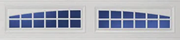 TOHO garage door window insert L02 - 2-Piece Arched Stockton