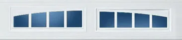 TOHO garage door window insert L06 - 2-Piece Arched Stockbridge
