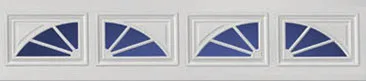TOHO garage door window insert S06 - Wagon Wheel