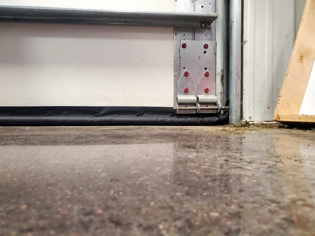 Heavy-duty EPDM rubber bottom seal replacement for an Ottawa residential garage door